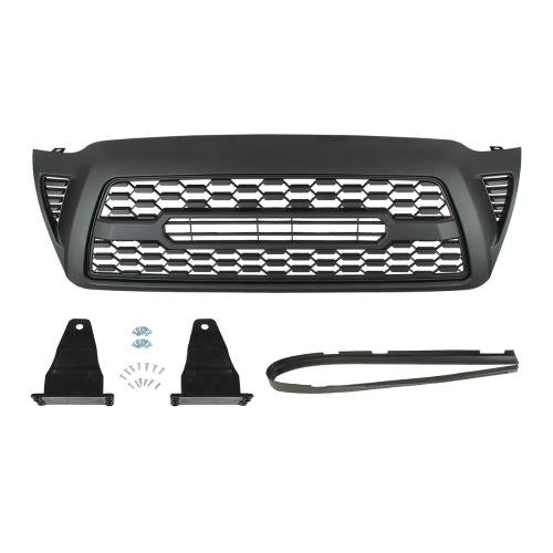 supermodcity Front Grille for 2005 2006 2007 2008 2009 2010 2011 Toyota Tacoma Gloss Black