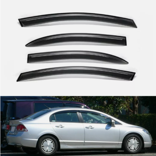 supermodcity 4Pcs Side Window Wind Deflector Window Visor for 2001 - 2005 Honda Civic