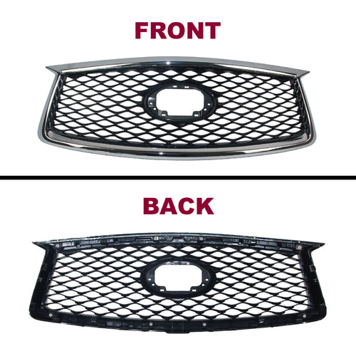 supermodcity Front Grill for 2019-2021 INFINITI QX50 Chrome Frame