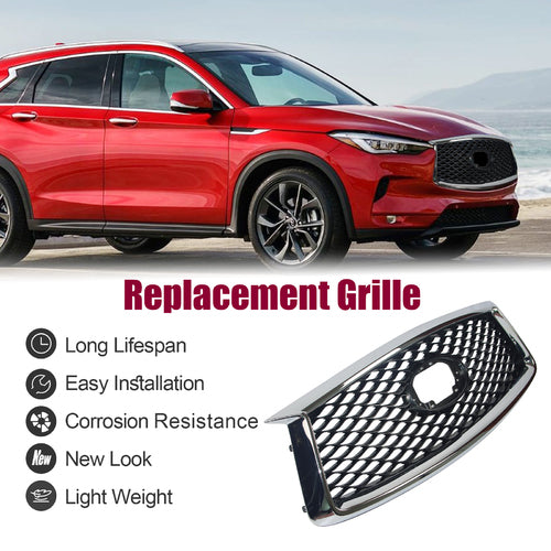 supermodcity Front Grill for 2019-2021 INFINITI QX50 Chrome Frame